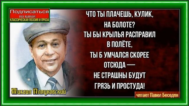 Кулик— Михаил Пляцковский —читает Павел Беседин смотреть онлайн