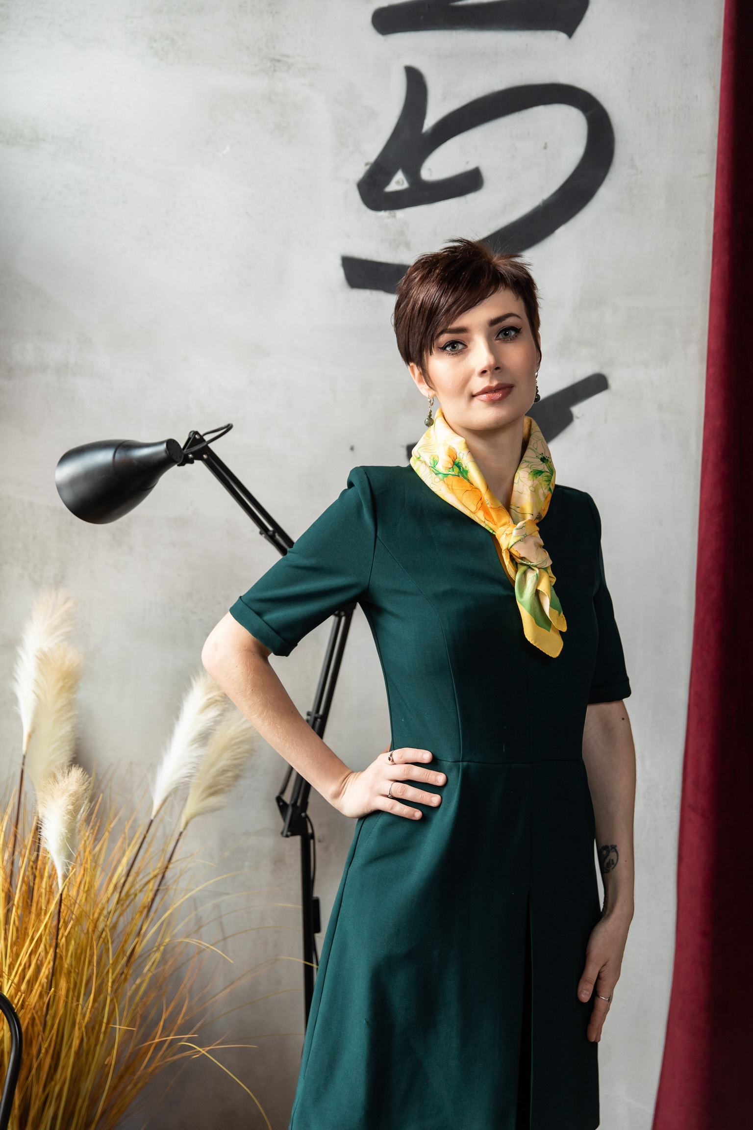 Платок из хлопка "10799", вид 2