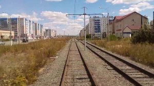 Магнитогорск вид из окна трамвая