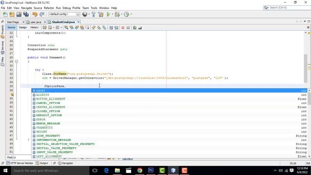 Java Project Step by Step Using Postgresql Database смотреть онлайн