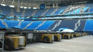 Выкатное поле «Санкт-Петербург Арены» вернулось в чашу стадиона