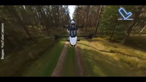 Одноместный летающий аппарат Jetson ONE испытали в лесу