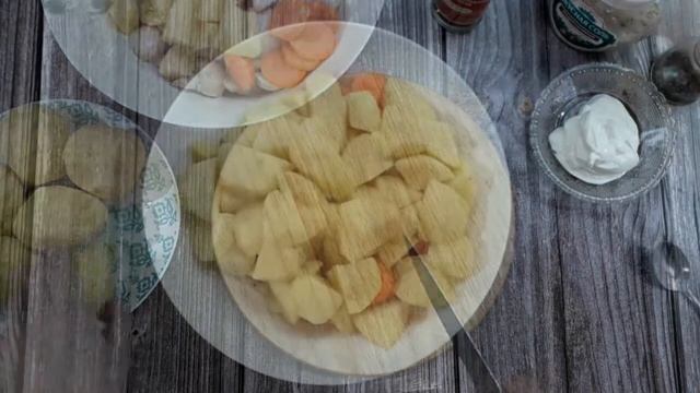 Простое и Вкусное Блюдо для Обеда или Ужина - Запечённая Картошка с Грибами в Сметане.