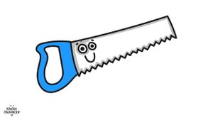 Как нарисовать ПИЛУ / ПИЛА рисунок инструмент / Краски раскраски / Уроки рисования детям