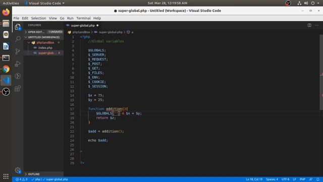 PHP Basic To Advance Bangla Tutorial Part  - 13 (Global variables)
