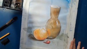 Натюрморт акварелью для начинающих Поэтапное ведение