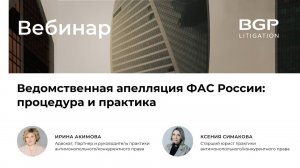 Ведомственная апелляция ФАС России: процедура и практика