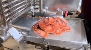 Слайсер дисковый полуавтоматический Германия для нарезки филе красной и белой рыбы