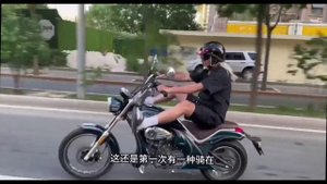 Мопед в стиле чоппер, на вариаторе. ZONGSHEN YOMI. Промо-ролик.