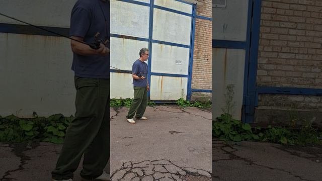 Заброс спиннингом на бланке NFC KDR в слоу-мо