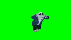 Sans fortnite default dance green screen version 2