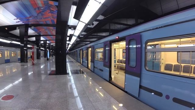 Поезд для метро Баку в Москве смотреть онлайн