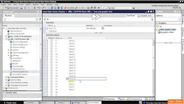 Inputs status display using single HMI Screen | TIA Portal V14 смотреть онлайн