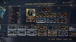 Warframe Baruuk Prime Build (0 Forma) + Desert Wind Prime Build (0 Forma)