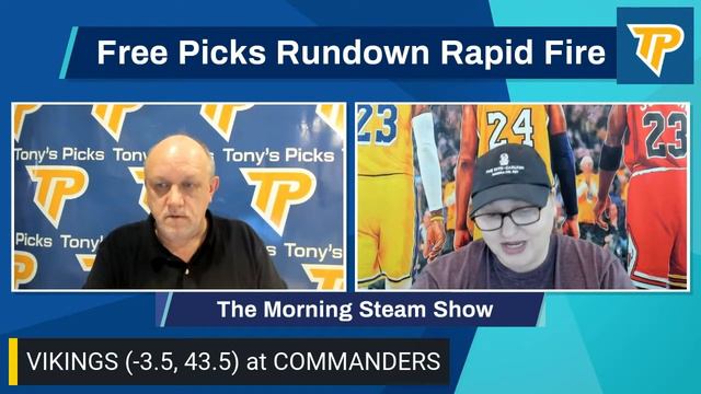 Minnesota Vikings vs. Washington Commanders 11/6/2022 Week 9 FREE NFL Picks on Morning Steam Show смотреть онлайн