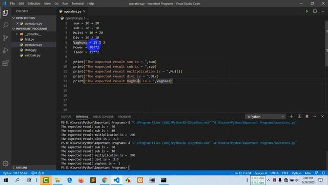 Programming Essentials-Python Bangla Tutorial | Operators