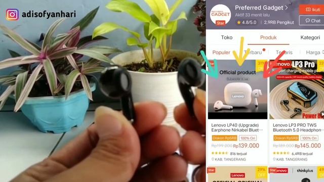 Review TWS LENOVO LIVE PODS LP40 PRO ❗REKOMENDASI TWS TERBAIK DIBAWAH 200 RIBU ❗TERLARIS DIKELASNYA смотреть онлайн