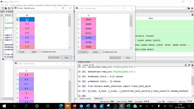 Step 2b: Performing Train Test Split for Implementation of Simple ...