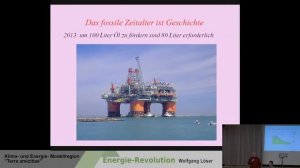 Vortrag Energie Revolution, Biodiesel mit Wolfgang Löser am 22.10.2019