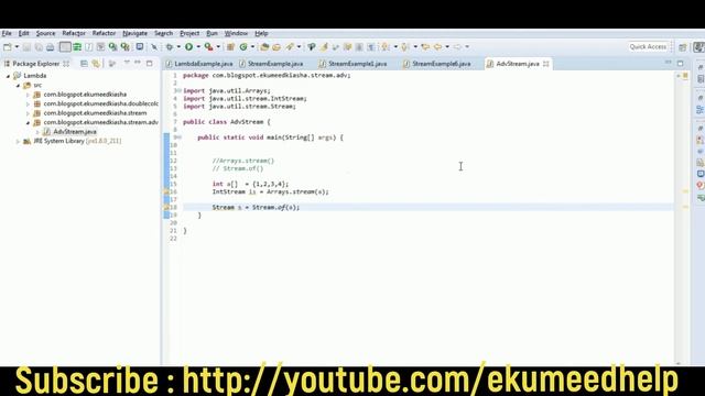 Java 8 Stream || Arrays.stream() & Stream.of() || Example -10