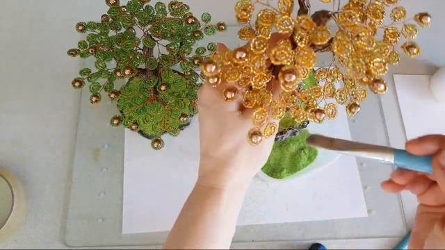 Дерево из бисера. Денежное Дерево  / Прямой эфир - Дерево из бисера.