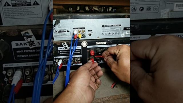 HOW TO SETUP RCA JACK TO AMPLIFIER KARAOKE PLAYER TV