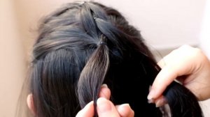 Объемная французская коса из резинок | French Pull-Through Braid