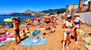 Отдыхающих НЕ ПУСТЯТ в Крым? СУДАК СЕГОДНЯ пляж переполнен. Показываю всё как есть.
