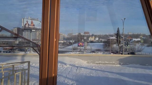 Метро в Новосибирске. Михайловская набережная. Рождество.