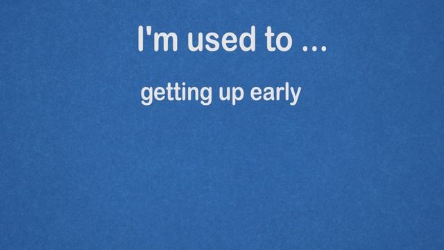 Go to the, I'm used to - тренируемся говорить на английском l Разговорный онлайн курс смотреть онлайн