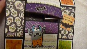 neverending halloween card, scrapbooking, card making, kortmakeri, pyssel, crafts