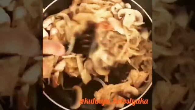 Спагетти с индейкой в сливочно-грибном соусе - Просто. Быстро. Вкусно. смотреть онлайн