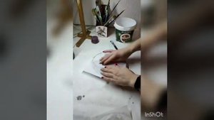 Декупаж вживление карты