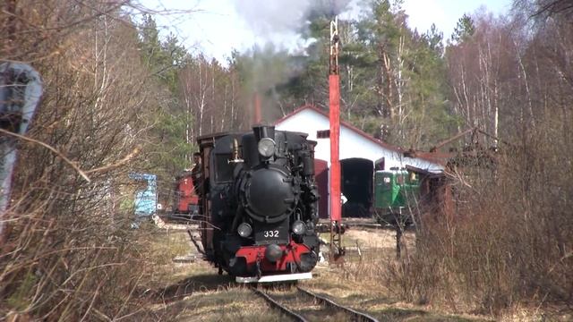 УЖД: паровоз Кч4-332 в Лавассааре / Narrow gauge: Steam locomotive Kc4-332 смотреть онлайн