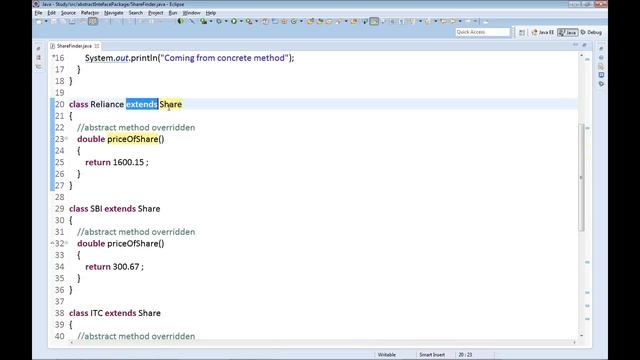 abstract class in java with example