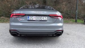 NEW AUDI RS5 2018  exhaust sound, revs & acceleration with Audi Sport exhaust