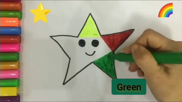 Как нарисовать красивую звезду ⭐️ | Как нарисовать красивую звезду