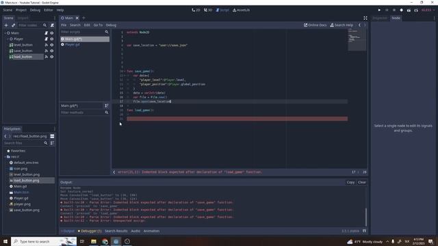 Save/Load - Godot tutorial смотреть онлайн