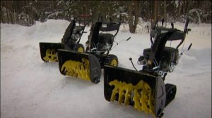 Обзор бензиновых снегоотбрасывателей Champion