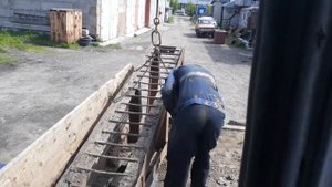 Приехали на объект строим септик для гаража возле погреба)))