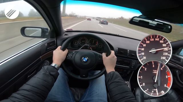 2002 BMW E39 530d TOP SPEED DRIVE ON GERMAN AUTOBAHN ? смотреть онлайн