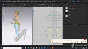 CLO 3D 3 часть - пояс на трикотажных брюках со шнурком