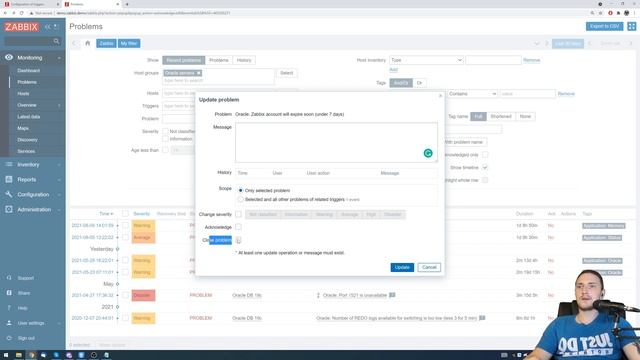 ZABBIX - How To Close Problem смотреть онлайн