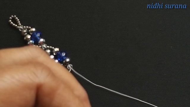 ⚜️Dazzling Blue Crystal Necklace/Collar de cristal azul deslumbrante/Crystal Jewelry Tutorial diy
