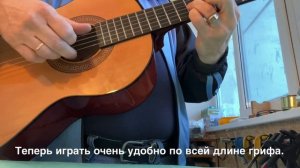 Регулировка высоты струн на популярной гитаре HONNER HC 06