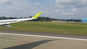 Take off Airport Riga Rix Airbus A220-300    07.2021