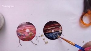 Украшения, роспись, сухоцветы и эпоксидная смола/Bijouterie, painting, dried flowers and epoxy