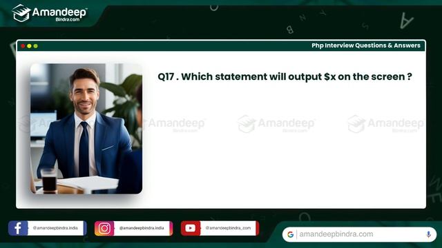 Top 29 Php Interview Questions & Answers | Php MCQ ? | Php Online Test ? | eu1wa9t | amandeep bindr