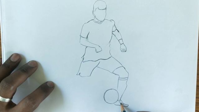 Football player drawing for beginners / step by step football player drawing смотреть онлайн