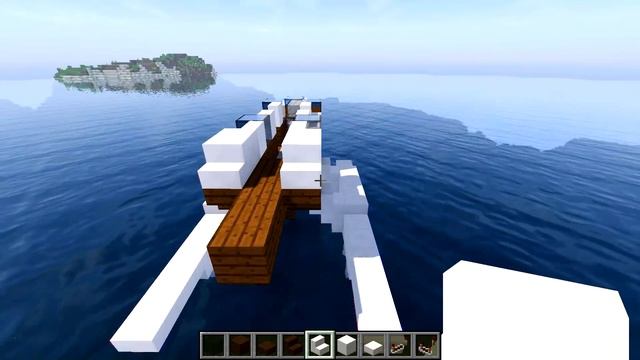 Лучший САМОЛЕТ В MINECRAFT (с мотором, амфибия)